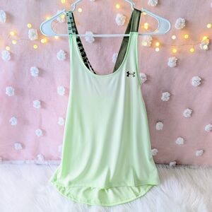 Under Armour, Light Green Olive, Women's, Tank Top, Small, New With Tags